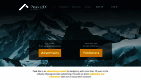 What Peakadx.com website looked like in 2018 (5 years ago)