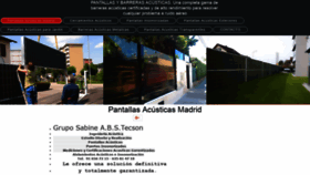 What Pantallasacusticas-madrid.com website looked like in 2018 (5 years ago)