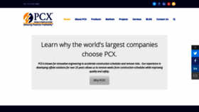 What Pcxcorp.com website looked like in 2018 (5 years ago)
