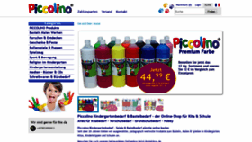What Piccolino.de website looked like in 2018 (5 years ago)