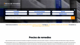 What Preciosderemedios.com.ar website looked like in 2018 (5 years ago)