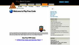 What Phpfreecode.com website looked like in 2018 (5 years ago)
