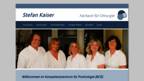What Proktologiepraxis-kaiser-bielefeld.de website looked like in 2018 (5 years ago)