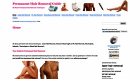What Permanent-hair-removal-guide.com website looked like in 2018 (5 years ago)