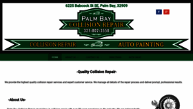 What Palmbaycollision.com website looked like in 2018 (5 years ago)