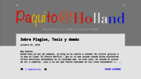 What Paquito4ever.com website looked like in 2018 (5 years ago)