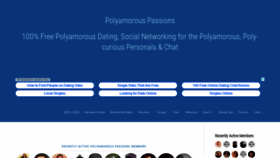 What Polyamorouspassions.com website looked like in 2018 (5 years ago)