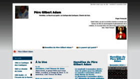 What Pere-gilbert-adam.org website looked like in 2018 (5 years ago)