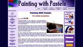 What Paintingwithpastels.com website looked like in 2018 (5 years ago)