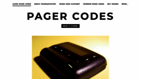 What Pagercodes.com website looked like in 2018 (5 years ago)