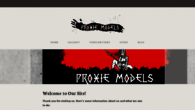 What Proxiemodels.com website looked like in 2018 (5 years ago)
