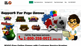 What Pogo-support-number.com website looked like in 2018 (5 years ago)