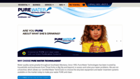 What Purewatertechnologies.com website looked like in 2018 (5 years ago)