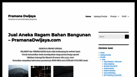 What Pramanadwijaya.com website looked like in 2018 (5 years ago)