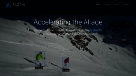 What Pilot.ai website looked like in 2018 (5 years ago)