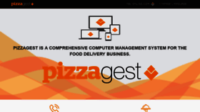 What Pizzagest.com website looked like in 2018 (5 years ago)