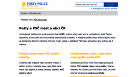 What Posty-psc.cz website looked like in 2018 (5 years ago)