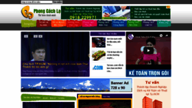 What Phongcachla.vn website looked like in 2018 (5 years ago)