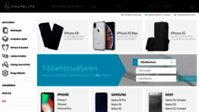 What Phonelife.se website looked like in 2018 (5 years ago)