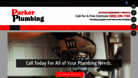 What Parkerplumbingky.com website looked like in 2018 (5 years ago)