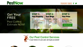 What Pestnow.com website looked like in 2018 (5 years ago)