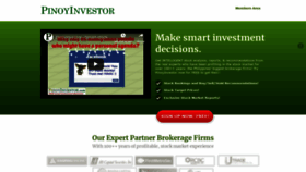 What Pinoyinvestor.com website looked like in 2018 (5 years ago)