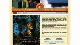 What Proteatours.de website looked like in 2018 (5 years ago)