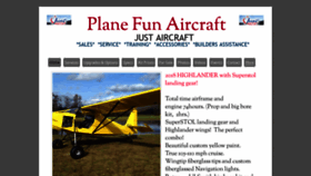 What Planefunaircraft.com website looked like in 2018 (5 years ago)