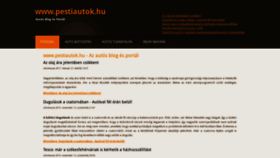 What Pestiautok.hu website looked like in 2018 (5 years ago)