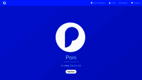 What Ponibot.xyz website looked like in 2018 (5 years ago)