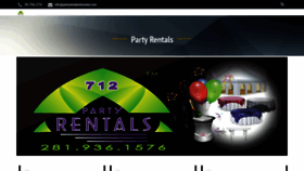 What Partyrentalshoustonglorymar.com website looked like in 2018 (5 years ago)