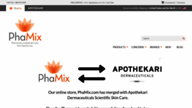 What Phamix.com website looked like in 2018 (5 years ago)