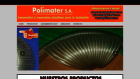 What Polimater.com website looked like in 2018 (5 years ago)