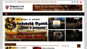 What Podpormeremeslanaslovensku.sk website looked like in 2018 (5 years ago)