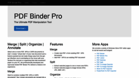 What Pdfbinderpro.com website looked like in 2018 (5 years ago)