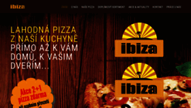 What Pizzaibiza.cz website looked like in 2018 (5 years ago)