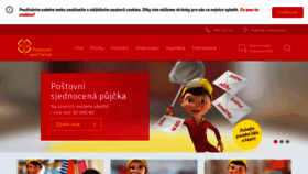 What Postovnisporitelna.cz website looked like in 2018 (5 years ago)