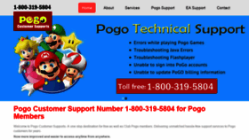 What Pogocustomersupports.com website looked like in 2018 (5 years ago)
