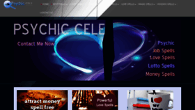 What Psychiccele.co.za website looked like in 2018 (5 years ago)