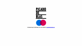 What Picadodeblas.com website looked like in 2018 (5 years ago)