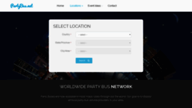 What Partybus.net website looked like in 2018 (5 years ago)