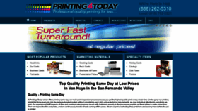 What Printing4today.com website looked like in 2018 (5 years ago)