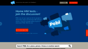 What Peblfeedback.com website looked like in 2018 (5 years ago)