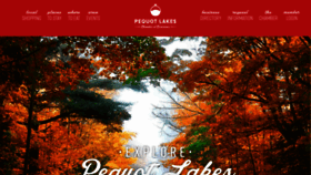 What Pequotlakes.com website looked like in 2018 (5 years ago)