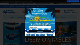 What Piscinasdesmontable.es website looked like in 2018 (5 years ago)