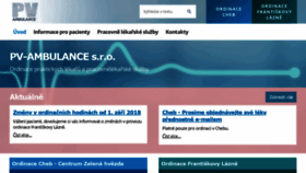 What Pv-ambulance.cz website looked like in 2018 (5 years ago)