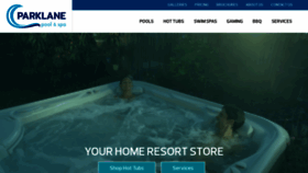 What Parklanepoolandspa.com website looked like in 2018 (5 years ago)