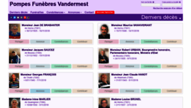 What Pf-vandermest.be website looked like in 2018 (5 years ago)