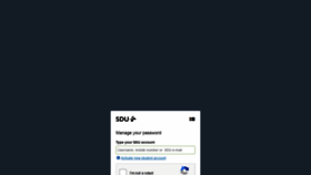 What Password.sdu.dk website looked like in 2018 (5 years ago)