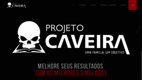 What Projetocaveira.com.br website looked like in 2018 (5 years ago)
